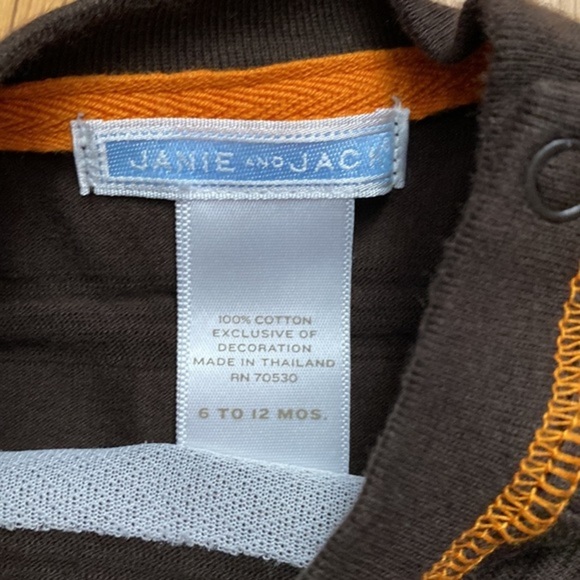 Janie and Jack Cotton Safari Lion Onesie Shorts 6-12M - Picture 3 of 5